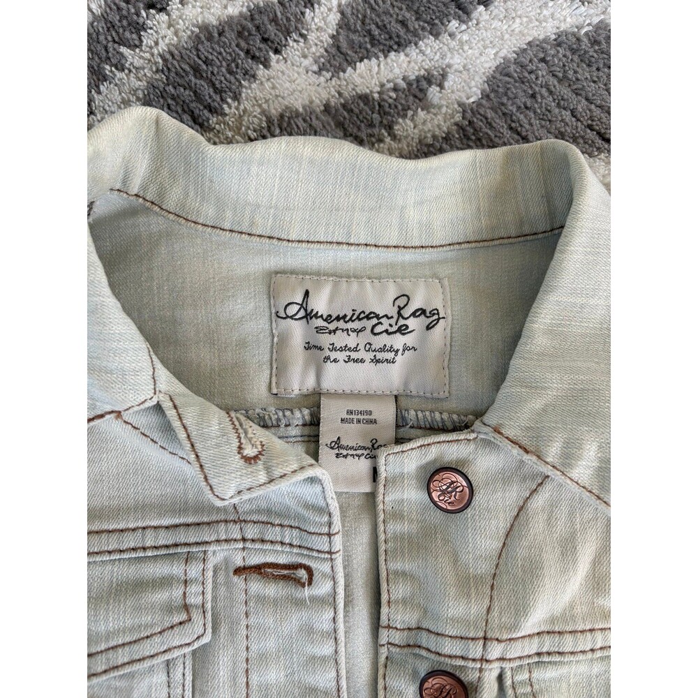 Light Wash American Rag Button Up Denim Jacket - Picture 3 of 3